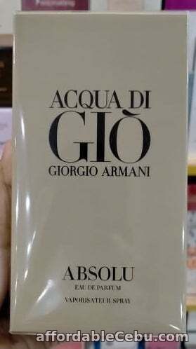 1st picture of Treehousecollections: Acqua Di Gio Absolu By Armani EDP Perfume For Men 125ml For Sale in Cebu, Philippines
