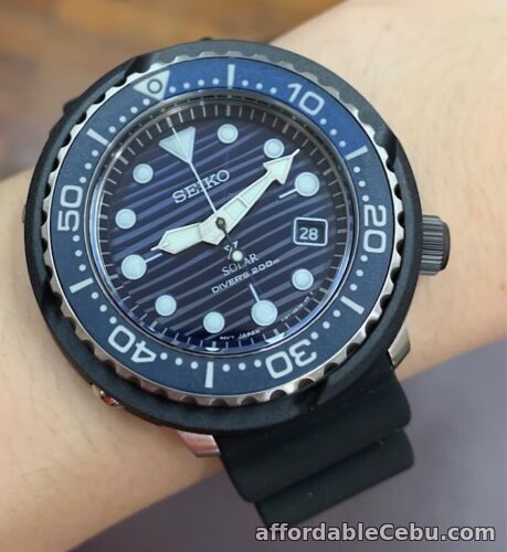 1st picture of SNE518P1 Prospex Solar Diver Save the Ocean Blue Dial Black Rubber Watch For Sale in Cebu, Philippines