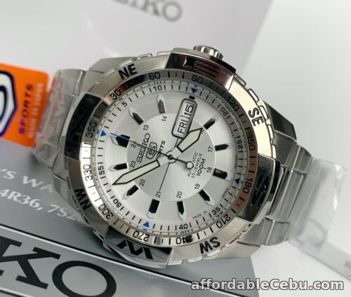 1st picture of SNZJ03J1 Automatic White Dial Day & Date Silver Steel Watch Japan Made For Sale in Cebu, Philippines