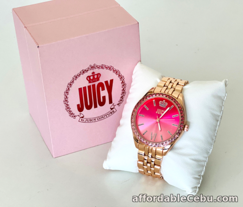 1st picture of JUICY COUTURE WOMEN'S TWO-TONE HOT PINK & ROSE GOLD BRACELET STRAP WATCH SALE For Sale in Cebu, Philippines