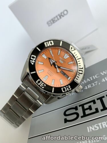 1st picture of SRPC55J1 Automatic Orange Day & Date Dial Silver Bezel Silver Steel Watch Japan For Sale in Cebu, Philippines