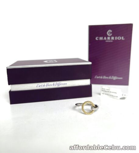 1st picture of Charriol * Ring Infinity Zen 02-401-1232-0 Size 58 Silver & Gold PVD For Sale in Cebu, Philippines
