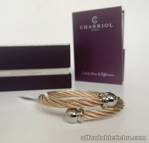 1st picture of Charriol * Celtic Bangle The Amanda Pink Gold PVD Medium 04-201-1216-0M For Sale in Cebu, Philippines