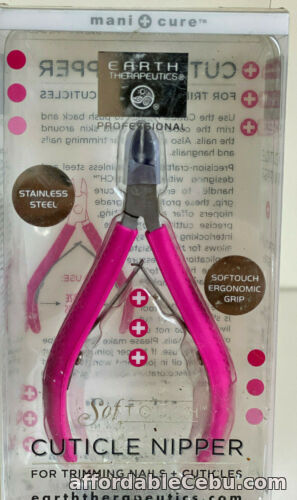 1st picture of NEW! EARTH THERAPEUTICS MANI + CURE STAINLESS STEEL PINK CUTICLE NIPPER SALE For Sale in Cebu, Philippines