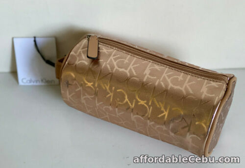 1st picture of NEW! CALVIN KLEIN CK ROSE GOLD TRAVEL MAKEUP COSMETIC ORGANIZER CASE $58 SALE For Sale in Cebu, Philippines