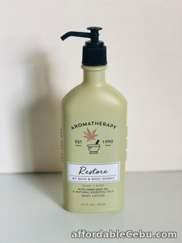 1st picture of NEW! BATH & BODY WORKS AROMATHERAPY BODY LOTION - RESTORE: SAGE + MINT For Sale in Cebu, Philippines