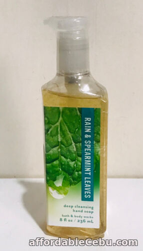 1st picture of BATH & BODY WORKS DEEP CLEANSING HANDSOAP HAND SOAP - RAIN & SPEARMINT LEAVES For Sale in Cebu, Philippines