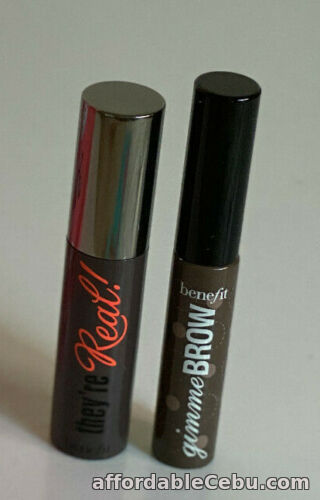 1st picture of BENEFIT COSMETICS GIMME BROW FIBER GEL IN MEDIUM / DEEP & THEY'RE REAL MASCARA For Sale in Cebu, Philippines