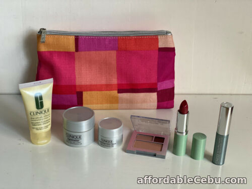 1st picture of CLINIQUE 7-PC TRAVEL SET LIPSTICK / NIGHT CREAM / MASCARA / LOTION / BAG SALE For Sale in Cebu, Philippines