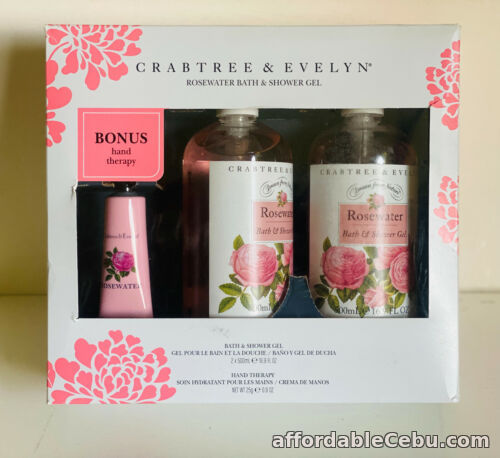1st picture of CRABTREE & EVELYN ROSEWATER BATH & SHOWER GEL 500ML & HAND THERAPY CREAM SET For Sale in Cebu, Philippines