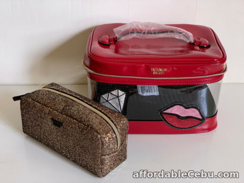 1st picture of NEW! VICTORIA'S SECRET VS PATCH WEEKENDER TRAIN TRAVEL MAKEUP COSMETIC KIT CASE For Sale in Cebu, Philippines