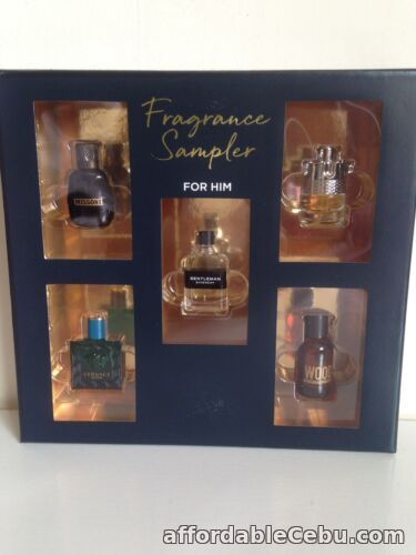 1st picture of NEW 5-PC SAMPLER FRAGRANCE SET FOR HIM AZZARO GIVENCHY MISSONI VERSACE DSQUARED2 For Sale in Cebu, Philippines