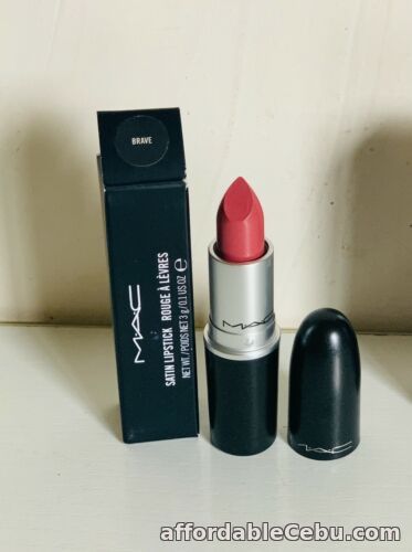1st picture of NEW! AUTHENTIC MAC SATIN LIPSTICK - BRAVE ( PINK-BEIGE WITH WHITE PEARL ) - SALE For Sale in Cebu, Philippines