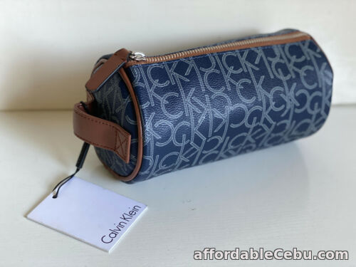 1st picture of NEW! CALVIN KLEIN CK NAVY GLACIER TRAVEL MAKEUP COSMETIC ORGANIZER CASE $58 SALE For Sale in Cebu, Philippines