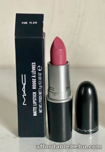 1st picture of NEW! AUTHENTIC MAC MATTE LIPSTICK - PINK PLAID ( Dirty Blue-Pink ) SALE For Sale in Cebu, Philippines