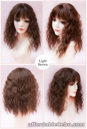 1st picture of Synthetic Kinky Curly Clip in Flat Bang Topper Hairpiece Cover Loss Hair 18inch For Sale in Cebu, Philippines