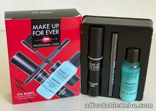 1st picture of MAKE UP FOR EVER EYE BASICS ESSENTIALS SET: MASCARA / PENCIL / MINI CLEANSER $56 For Sale in Cebu, Philippines