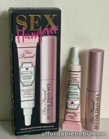 1st picture of NEW! TOO FACED BETTER THAN SEX BLACK MASCARA & HANGOVER PRIMER DELUXE SIZE For Sale in Cebu, Philippines