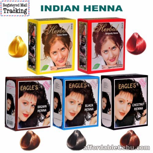 1st picture of INDIAN HENNA - EAGLES AND HERBUL BRAND - HAIR COLOUR DYE - 5 DIFFERENT COLOUR For Sale in Cebu, Philippines