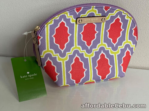 1st picture of NEW! KATE SPADE NEW YORK KERI CABANA TILE COSMETICS MAKEUP POUCH CASE $55 SALE For Sale in Cebu, Philippines