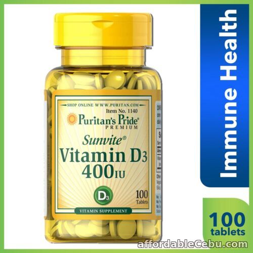 1st picture of Puritan's Pride Vitamin D3 400 IU 100 tablets For Sale in Cebu, Philippines