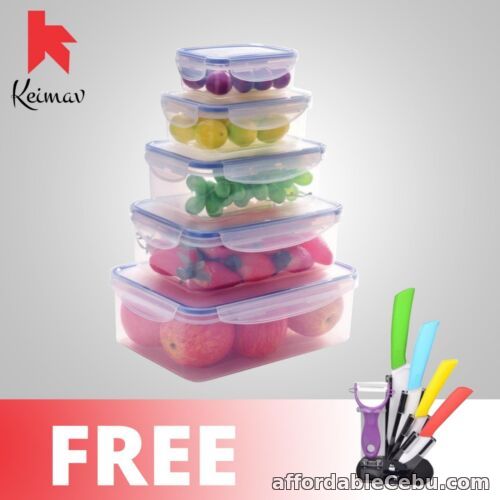 1st picture of Keimavlock 10-Pc Airtight Food Storage with Ceramic Knife 5 Piece Set For Sale in Cebu, Philippines