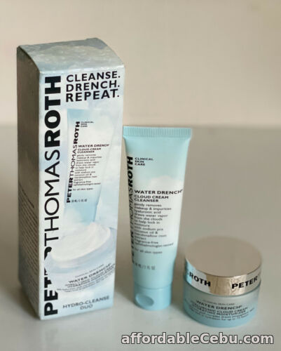 1st picture of NEW! PETER THOMAS ROTH WATER DRENCH CLOUD CREAM CLEANSER & MOISTURIZER DUO SET For Sale in Cebu, Philippines