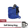 Expandable Flexible Garden Hose(up to 150 ft) Free Self Stirring Mug (Black)