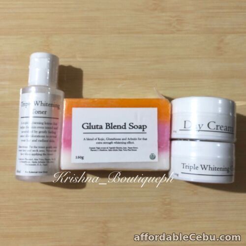 1st picture of Triple Whitening Face Set with Glutathione, Arbutin and Kojic For Sale in Cebu, Philippines