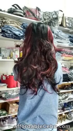 1st picture of SYNTHETIC HAIR/WIG RED HIGHTLIGHT HAIR BEAUTY ACCESSORIES For Sale in Cebu, Philippines