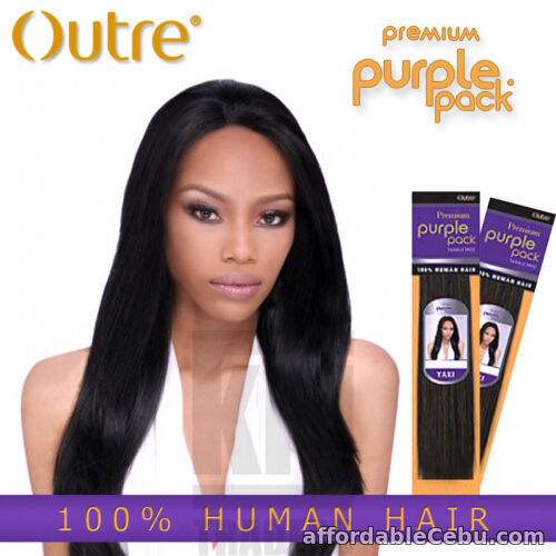1st picture of Outre Purple Pack YAKI 100% Human Hair 8",10",12",14",16",18",20",22"24" For Sale in Cebu, Philippines