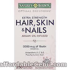 1st picture of NATURE’S BOUNTY HAIR, SKIN, AND NAILS ARGAN OIL INFUSED 5000 MCG OF BIOTIN, 250 For Sale in Cebu, Philippines