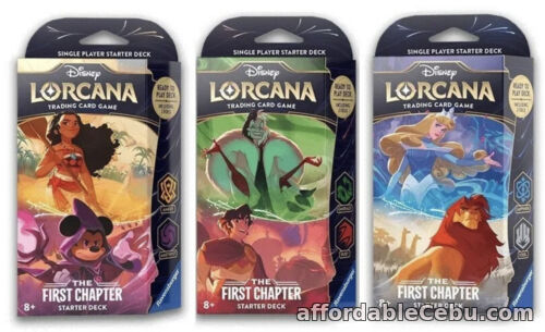 1st picture of Disney Lorcana TCG: The First Chapter - Starter Deck Bundle | Presale 8/18 For Sale in Cebu, Philippines