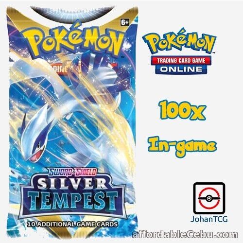1st picture of 100x Silver Tempest CODES (SIT) PTCGO Boosters / Packs Sent IN-GAME For Sale in Cebu, Philippines