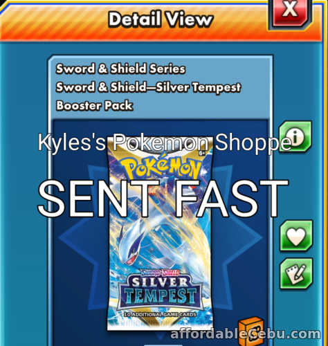 1st picture of 100 Silver Tempest Codes Booster Pokemon TCG Online Pack SENT IN-GAME PTCGO For Sale in Cebu, Philippines