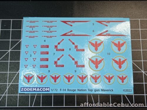 1st picture of Decals 1/72 F-14 Tomcat Rogue Nation Maverick & Rooster Top gun For Sale in Cebu, Philippines