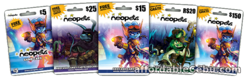 1st picture of 2 Neopets Legit Neocash Cards with 750 NC + 2 Gift Boxes (1,500 NC) For Sale in Cebu, Philippines