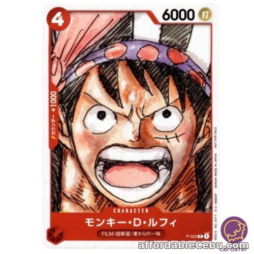 1st picture of Monkey D. Luffy P-022 Parallel Film RED Finale Set One Piece Card Japanese For Sale in Cebu, Philippines