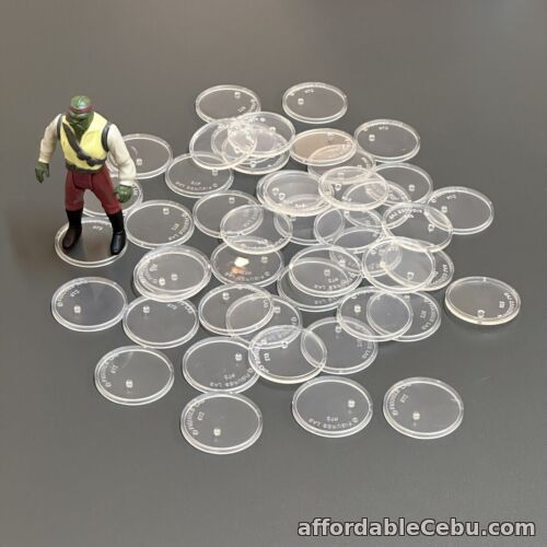 1st picture of Lot 60Pcs 37.5mm Clear Stand Base for 3.75" Vintage Star Wars Action Figures Toy For Sale in Cebu, Philippines