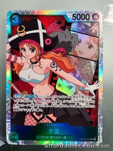 1st picture of ONE PIECE Card Game Nami OP02-036 SR Paramount War OPCG Japanese For Sale in Cebu, Philippines