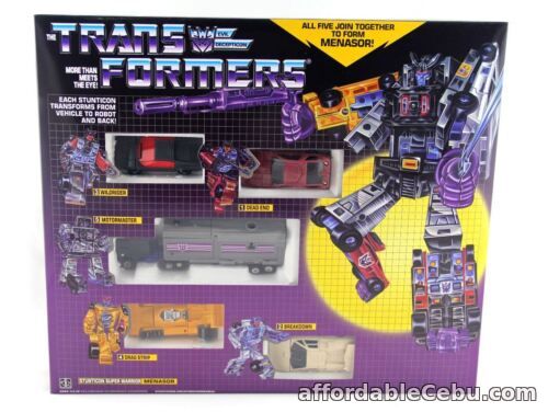 1st picture of TRANSFORMERS G1 Reissue Menasor Stunticon Brand New MISB with Box Free Shipping For Sale in Cebu, Philippines