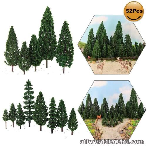 1st picture of 52pcs Model Pine Trees Green Plastic For Forest O HO TT N Scale Model Railway For Sale in Cebu, Philippines