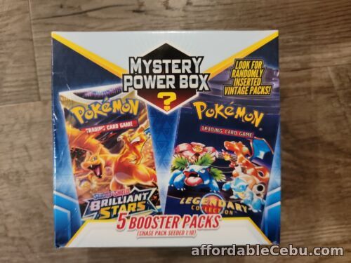 1st picture of Pokemon Mystery Power Box 2023- Seeded 1:10 for vintage Pack-1 Box 5 Packs For Sale in Cebu, Philippines