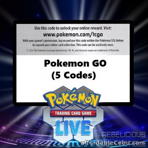 1st picture of 5 Codes for $1  Choose Your Set -  Pokémon TCG LIVE PTCGL PTCGO Code Cards For Sale in Cebu, Philippines