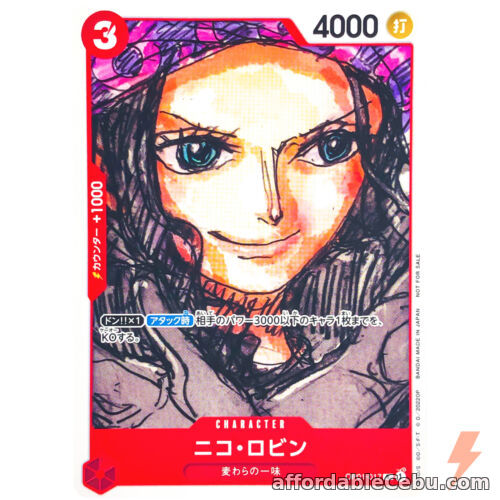 1st picture of ONE PIECE Card Game - Nico Robin OP01-017 R FILM RED Finale Set OPCG Japanese For Sale in Cebu, Philippines