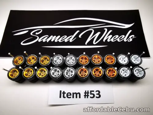 1st picture of 10 set 4-COLOR MIX Samed Wheels 5 bolt 10mm lettering #53 For Sale in Cebu, Philippines