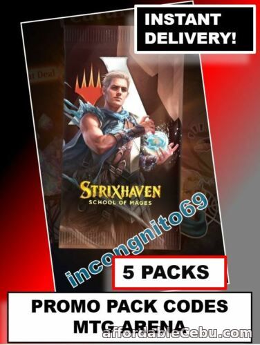 1st picture of MAGIC MTG ARENA CODE CARD 5 Promo Pack Booster 5 CODES STRIXHAVEN STX INSTANT For Sale in Cebu, Philippines