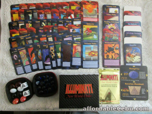1st picture of STARTER / PLAYER SET ILLUMINATI INWO Card Game New World Order Booster Dice Box For Sale in Cebu, Philippines