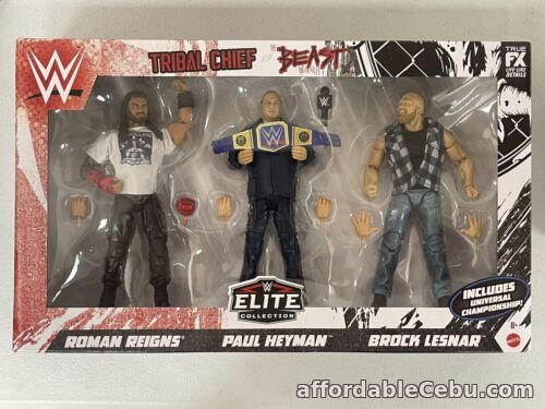 1st picture of Brock Lesnar / Roman Reigns / Paul Heyman Elite Series 3-pack Figures WWE Mattel For Sale in Cebu, Philippines