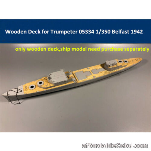 1st picture of 1/350 Scale Wooden Deck for Trumpeter 05334 HMS Belfast 1942 Model Kits For Sale in Cebu, Philippines